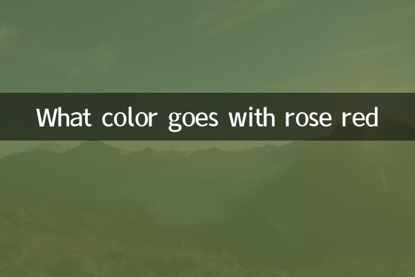 Quelle couleur va avec le rose rouge