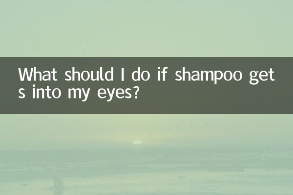 Was soll ich tun, wenn Shampoo in meine Augen gelangt?