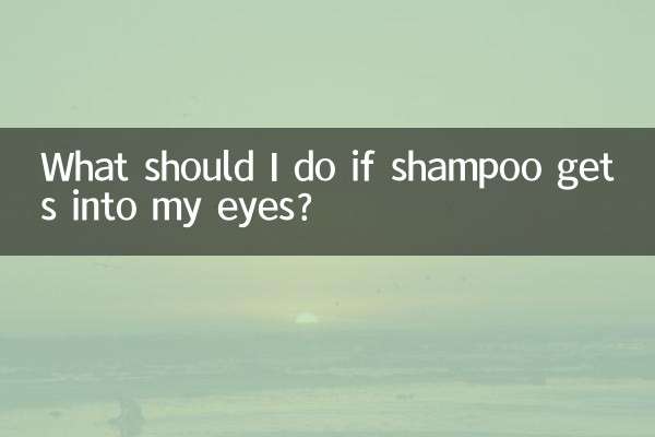 Was soll ich tun, wenn Shampoo in meine Augen gelangt?