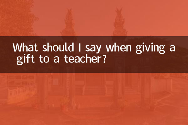 Cosa devo dire quando faccio un regalo a un insegnante?