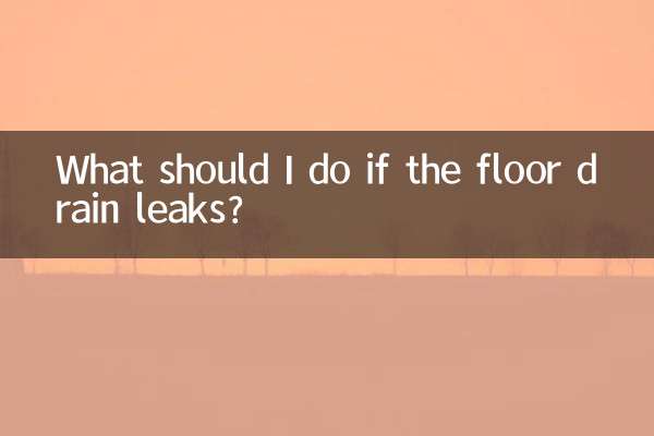 ¿Qué debo hacer si el desagüe del piso gotea?