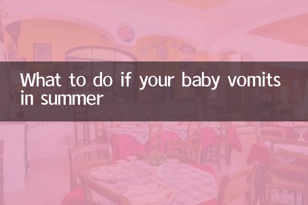 Qué hacer si tu bebé vomita en verano