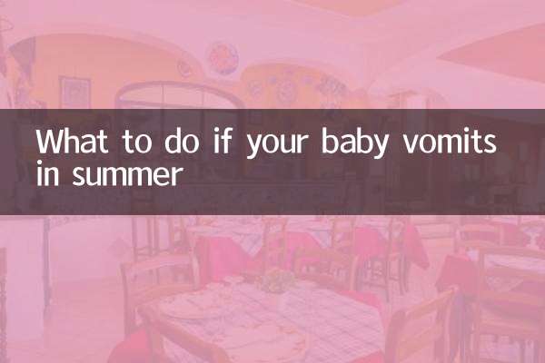 Qué hacer si tu bebé vomita en verano
