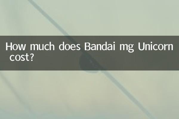 ¿Cuánto cuesta Bandai mg Unicornio?
