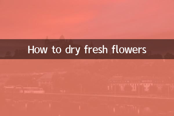 So trocknen Sie frische Blumen