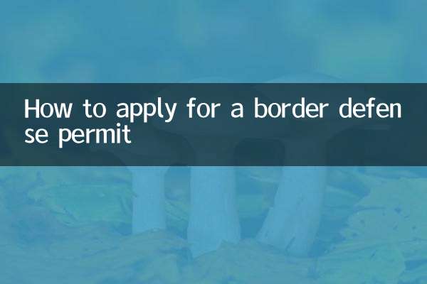 国境警備許可の申請方法