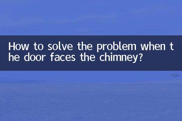 Come risolvere il problema quando la porta è rivolta verso il camino?