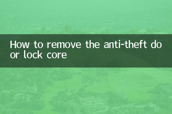 Como remover o núcleo da fechadura anti-roubo da porta