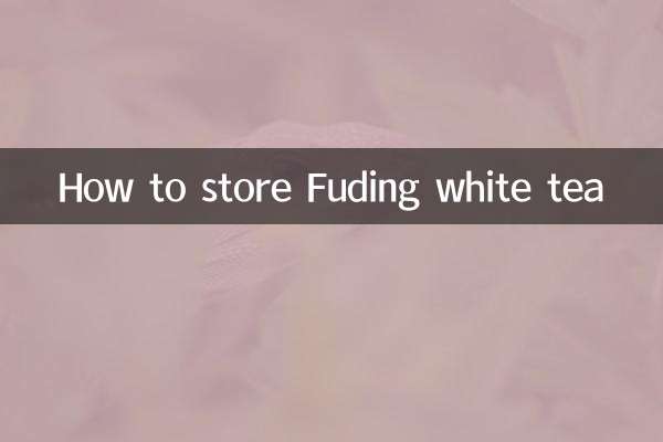 Comment conserver le thé blanc Fuding