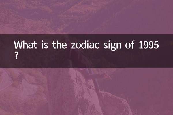 Quel est le signe du zodiaque de 1995 ?
