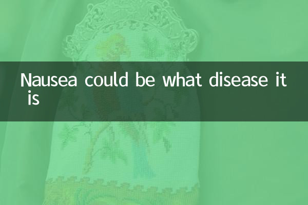 La nausea potrebbe essere di quale malattia si tratta