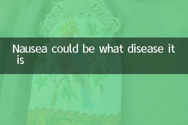 La nausea potrebbe essere di quale malattia si tratta