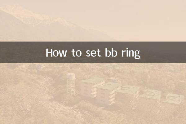 So setzen Sie BB Ring
