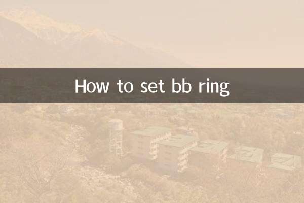 So setzen Sie BB Ring