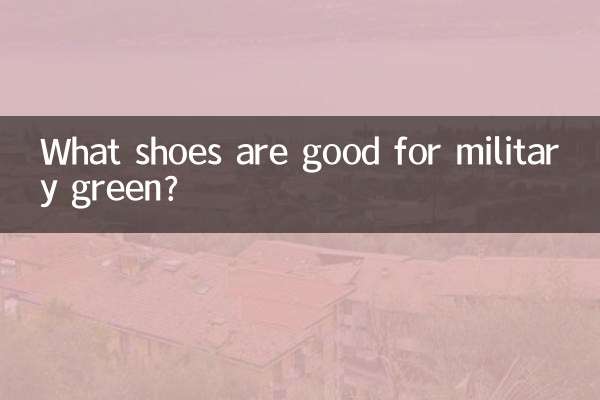 Que sapatos são bons para verde militar?