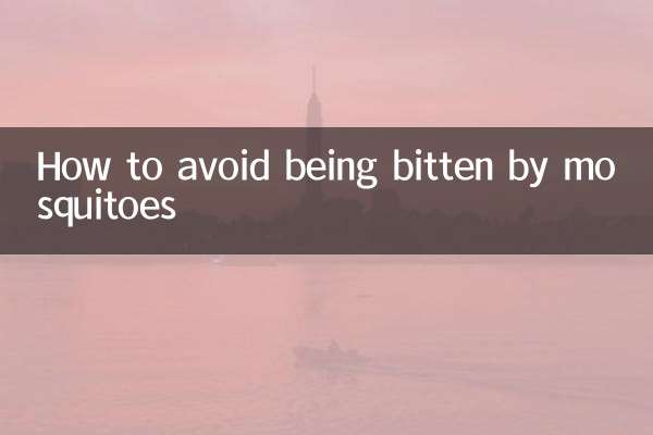 How to avoid being bitten by mosquitoes