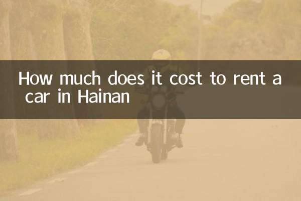 Quanto costa noleggiare un'auto a Hainan