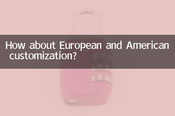 Que tal a personalização europeia e americana?