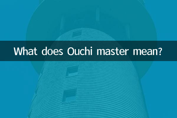 Cosa significa maestro Ouchi?