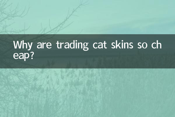 ¿Por qué el comercio de pieles de gato es tan barato?