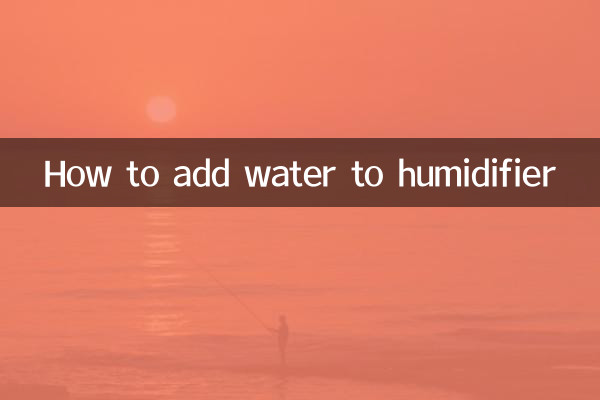 Cómo agregar agua al humidificador