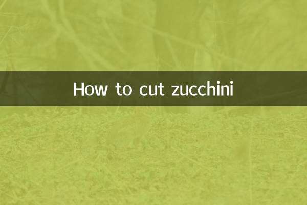 Come tagliare le zucchine