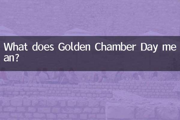 गोल्डन चैंबर डे का क्या मतलब है?