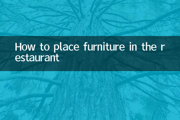 Cómo colocar muebles en el restaurante.