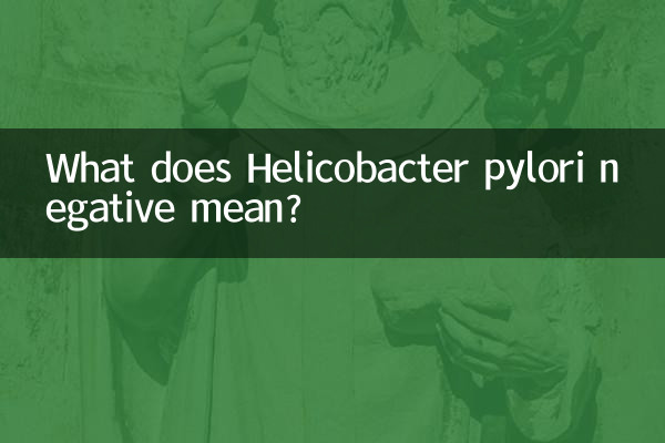 ¿Qué significa Helicobacter pylori negativo?