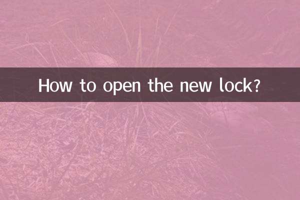 ¿Cómo abrir la nueva cerradura?