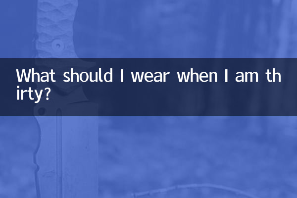 What should I wear when I am thirty?