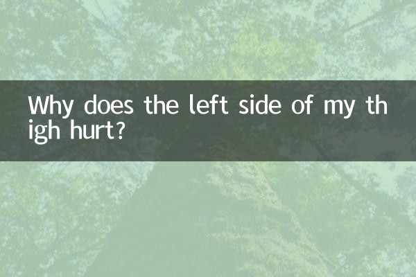 मेरी जाँघ के बायीं ओर दर्द क्यों होता है?