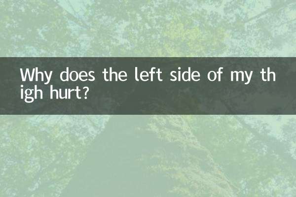 Perché mi fa male il lato sinistro della coscia?