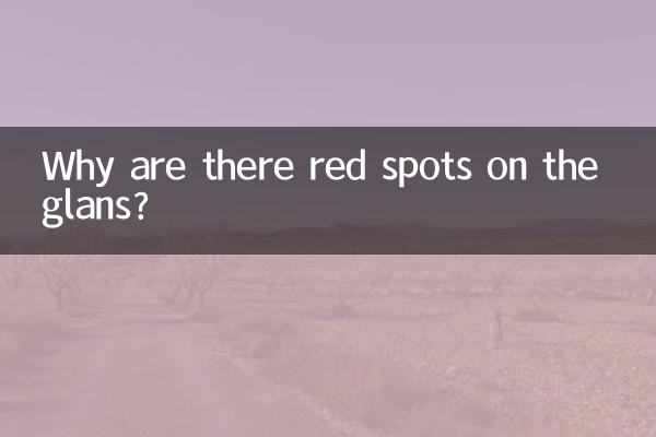 ¿Por qué aparecen manchas rojas en el glande?