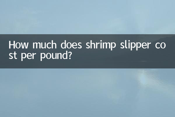 새우 슬리퍼는 파운드당 얼마입니까?