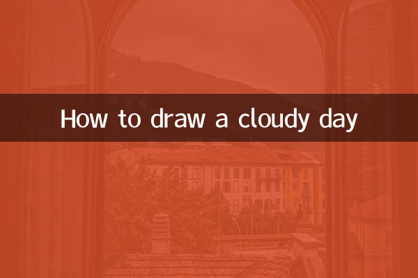 Come disegnare una giornata nuvolosa