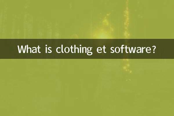 衣服とソフトウェアとは何ですか?