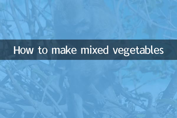 How to make mixed vegetables