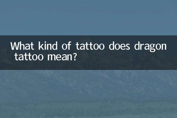 Que tipo de tatuagem significa tatuagem de dragão?