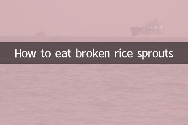 How to eat broken rice sprouts