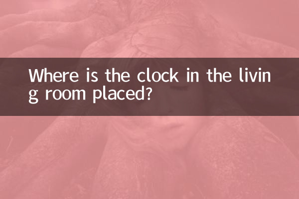 Wo steht die Uhr im Wohnzimmer?