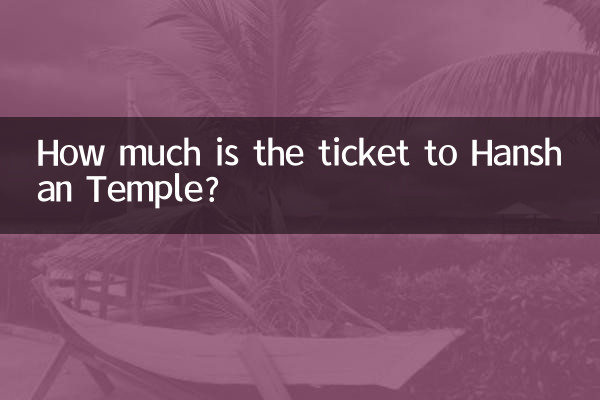 ¿Cuánto cuesta la entrada al templo Hanshan?