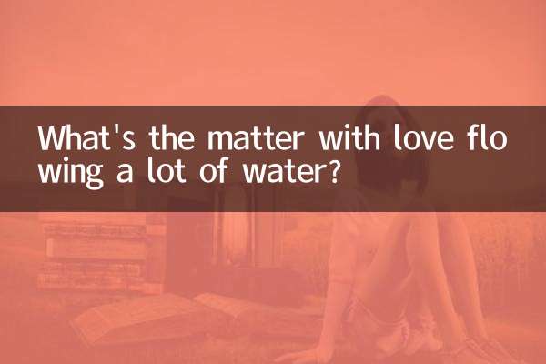 ¿Qué pasa con el amor que hace correr mucha agua?