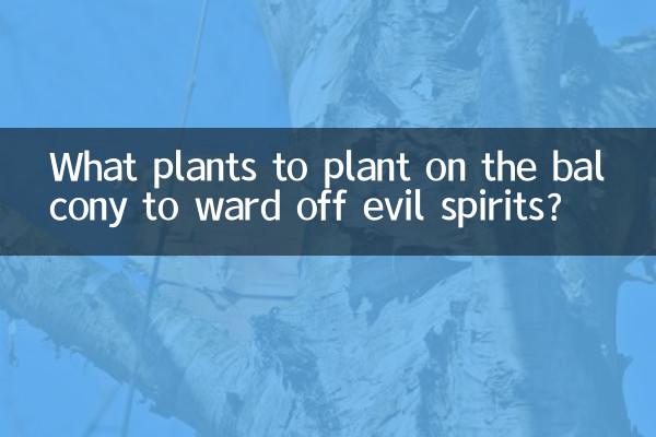 What plants to plant on the balcony to ward off evil spirits?