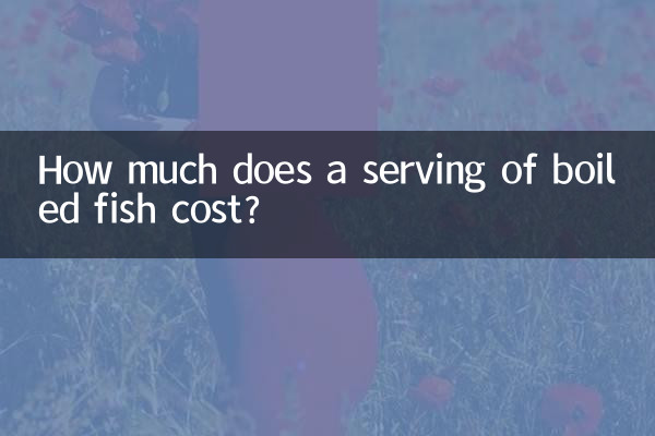 Wie viel kostet eine Portion gekochter Fisch?