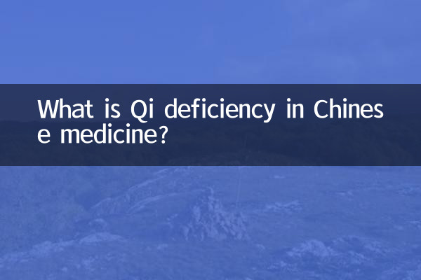 Was ist Qi-Mangel in der chinesischen Medizin?