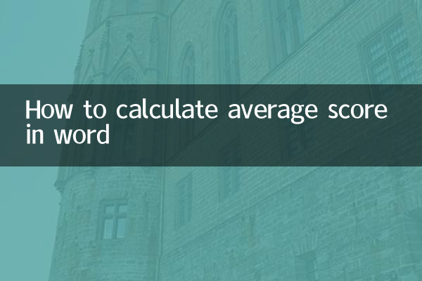 Cómo calcular la puntuación media en Word