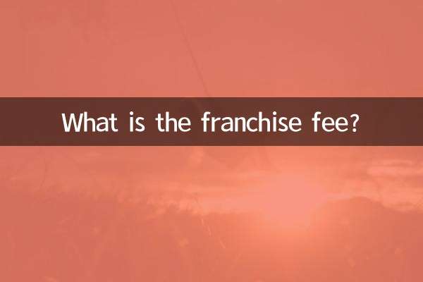 ফ্র্যাঞ্চাইজি ফি কি?
