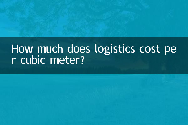 物流多少钱一立方