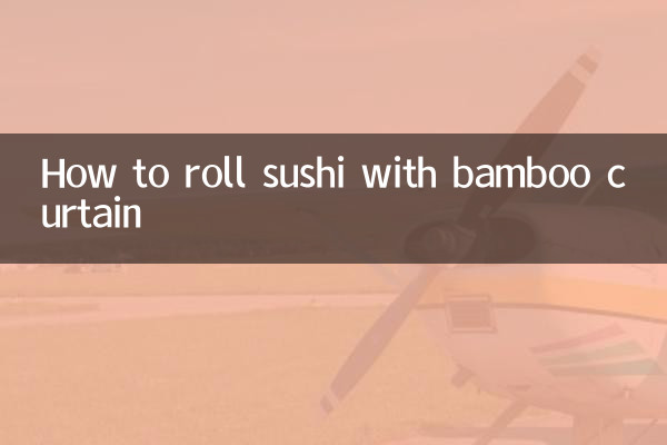 Come arrotolare il sushi con la tenda di bambù